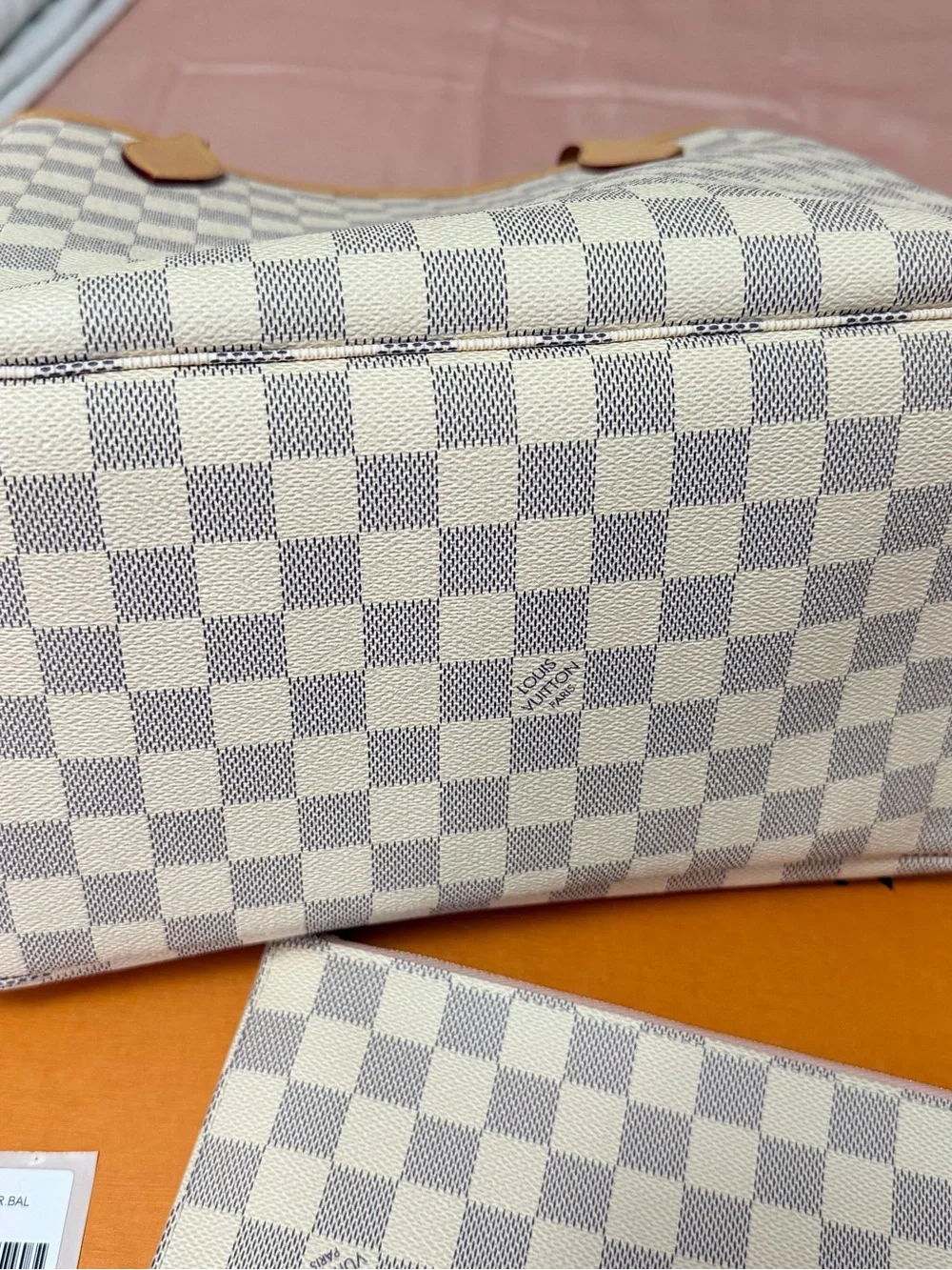Louis Vuitton Orange Box with Branded Documents